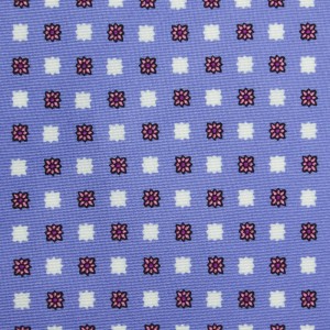 Heather silk tie with small stylized flowers  KST4261a.jpg