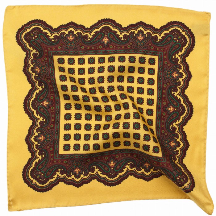 Silk pocket square in the color of old gold PS4199a.jpg