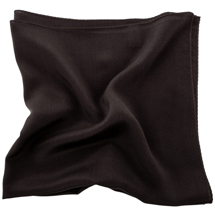 Dark brown silk scarf