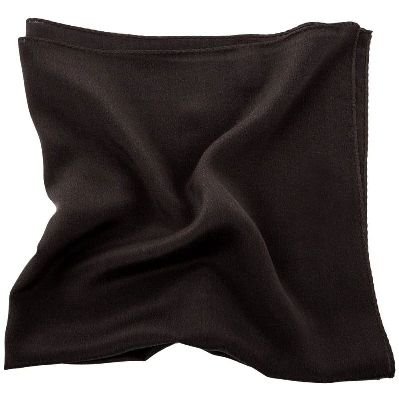 Dark brown silk scarf