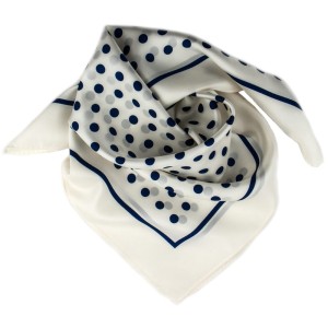 White silk scarf with navy blue polka dots AS0150a.jpg
