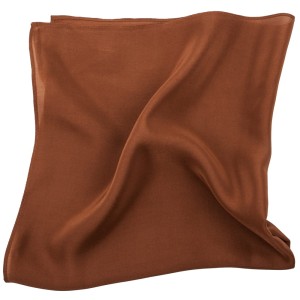 Brown silk scarf