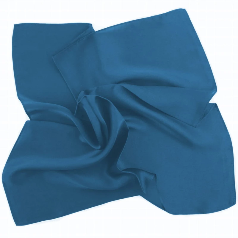 Blue silk scarf