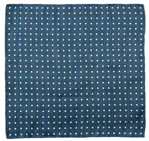 Silk and linen navy blue pillowcase with white small dots PSLT3939a.jpg