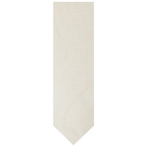 Light beige garza grossa silk grenadine tie