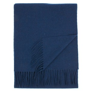 Navy blue wool and cashmere scarf SWC4285a.jpg