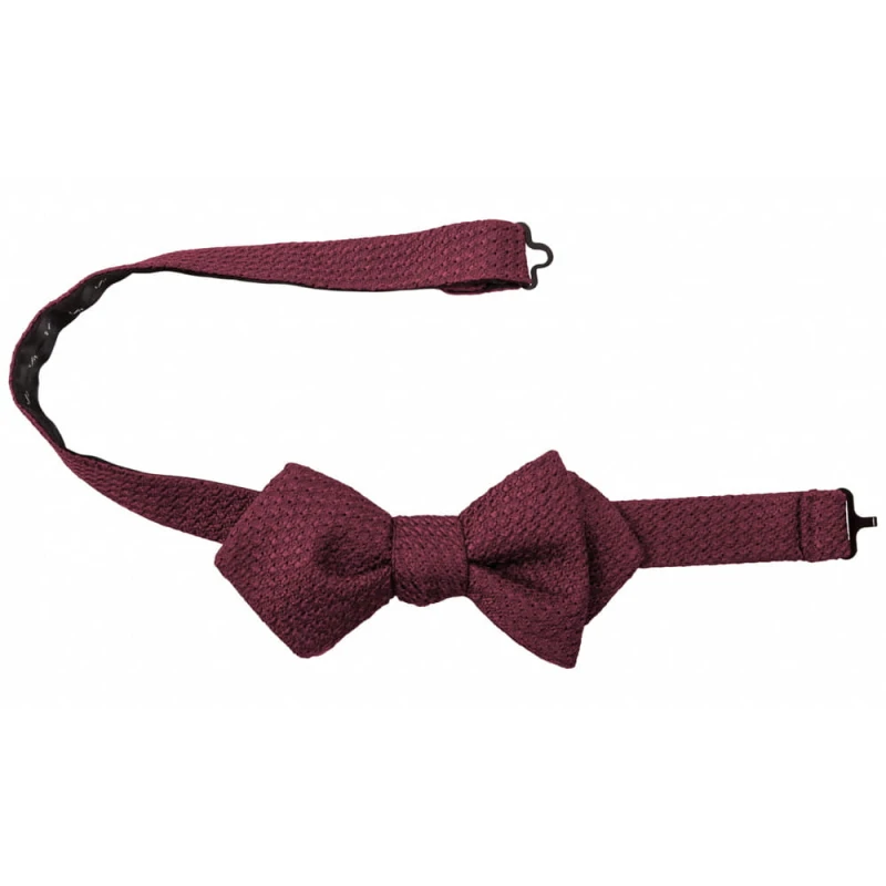 Burgundy grenadine bow tie MSG552b.jpg