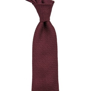 Bordeaux  grenadine tie with distinctive prometeo weave KSG552.jpg