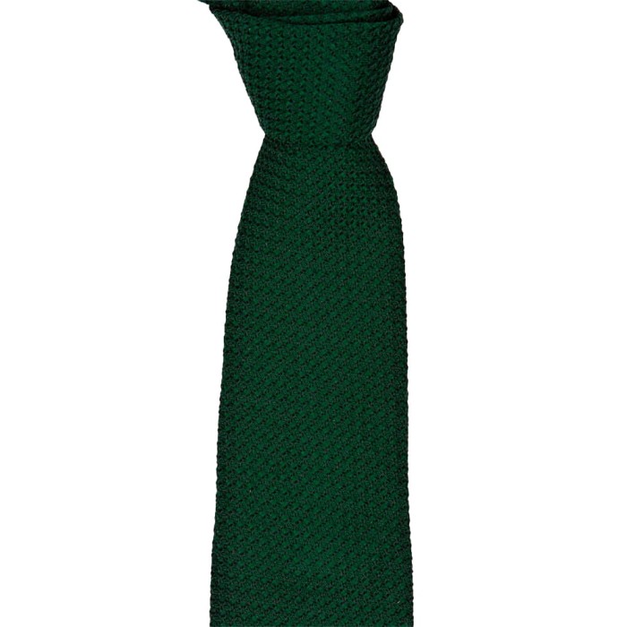 Dark green grenadine tie with a distinctive prometeo weave KSG5337.jpg