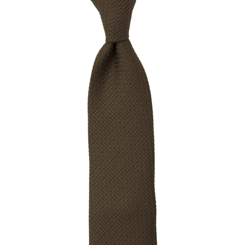 Dark brown grenadine tie KSG5134.jpg
