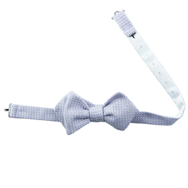 Light purple Garza Grossa silk grenadine bow tie to tie yourself  MSG51_650b.jpg