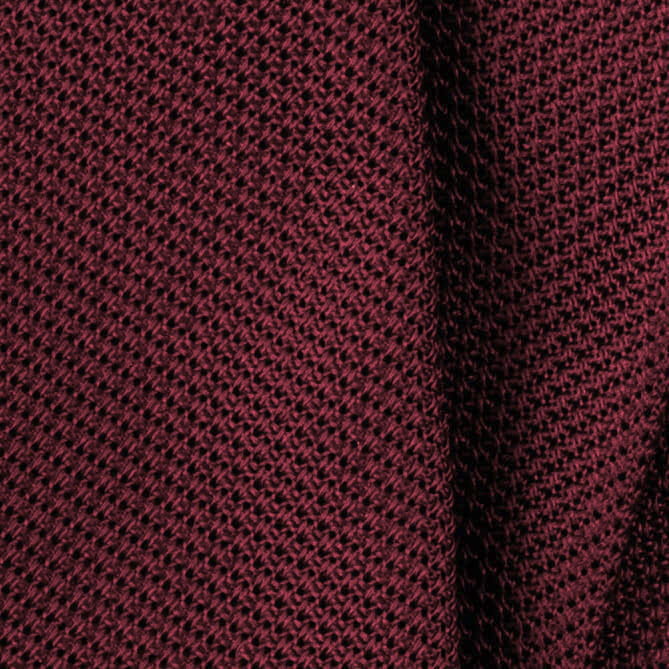 Burgundy pocket square made of silk grenadine filolao