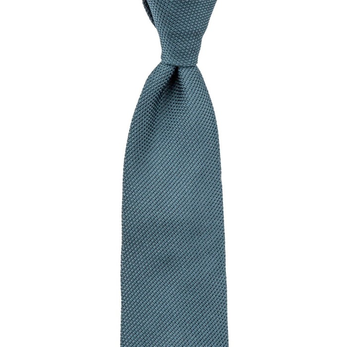 Steel-colored grenadine filolao necktie. KSG6280.jpg