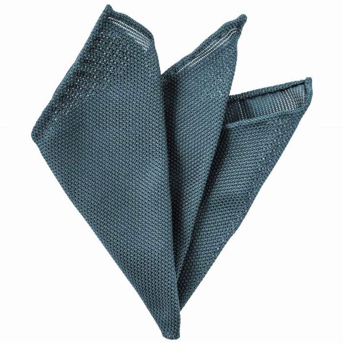 Silk grenadine pocket square in color of steel PSG6280.jpg