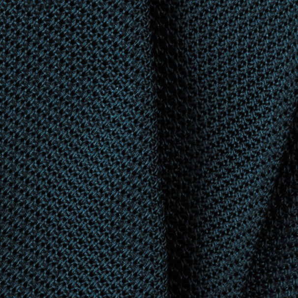 Dark navy silk grenadine filolao pocket square PSG6100a.jpg