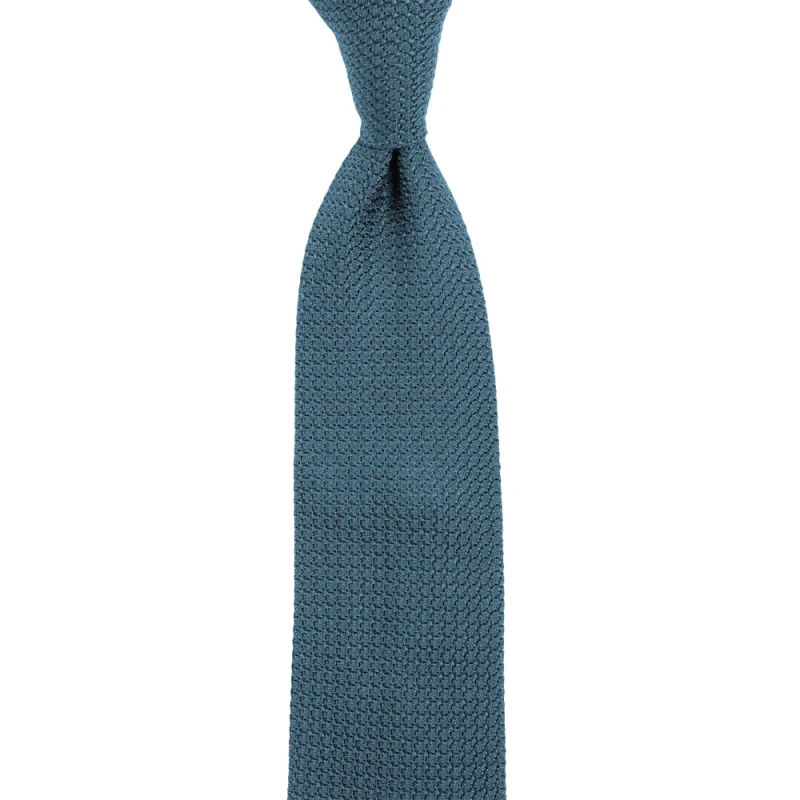 Grenadine silk steel coloured necktie KSG559986.jpg