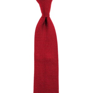 Red grenadine silk necktie  KSG5202.jpg