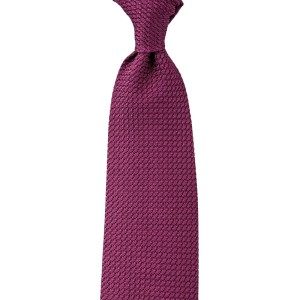 Magenta silk grenadine tie KSG518138.jpg
