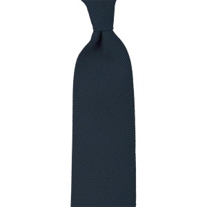 Grenadine silk necktie in navy blue color KSG66220.jpg