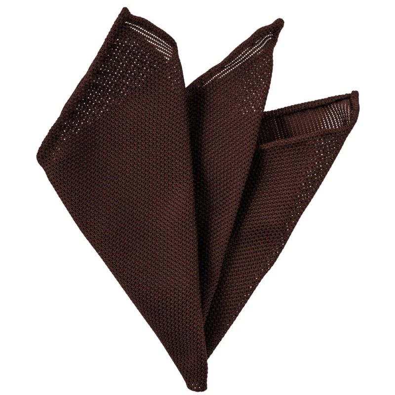Dark maroon garza fina silk grenadine pocket square