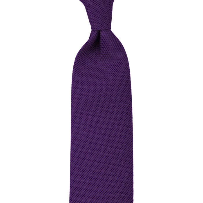 Purple grenadine silk necktie KSG66775.jpg