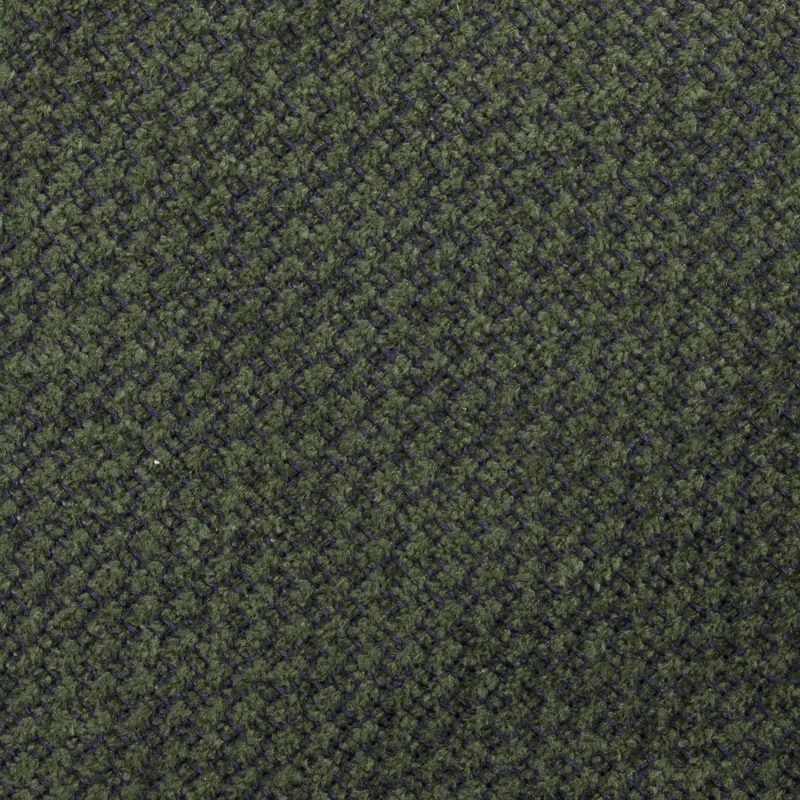 Wool olive necktie with a unique weave KWT4335a.jpg