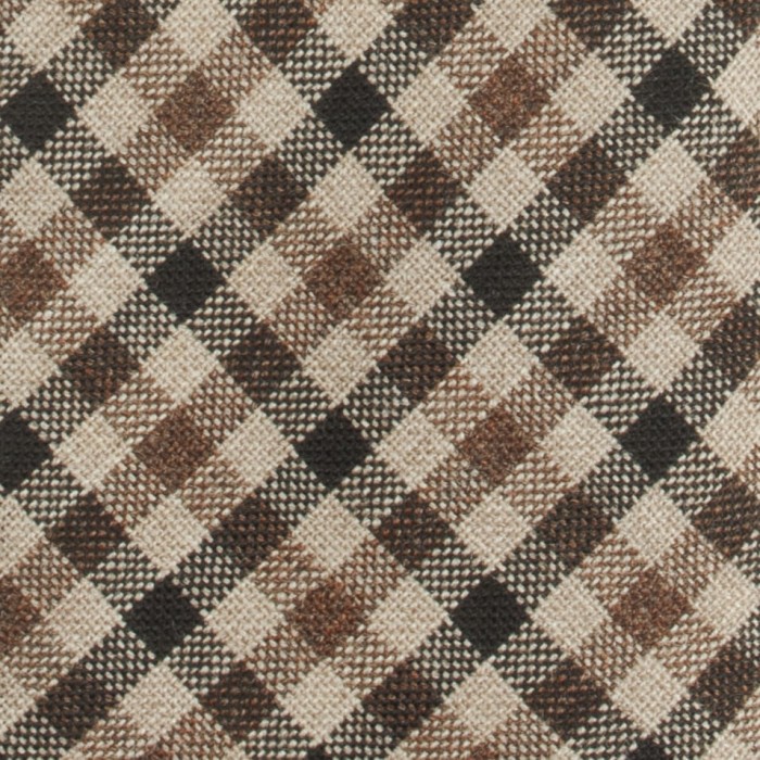 Elegant wool tie in a classic check pattern - pattern