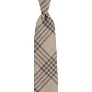 Classic wool tie with a check pattern