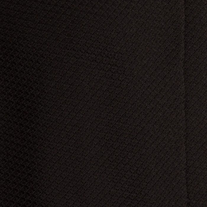 A close-up of a dark brown silk jacquard tie with a fine weave