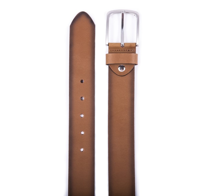 Brązowy skórzany pasek G427-3