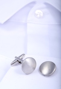 Okrągłe spinki w srebrnym kolorze SP1460